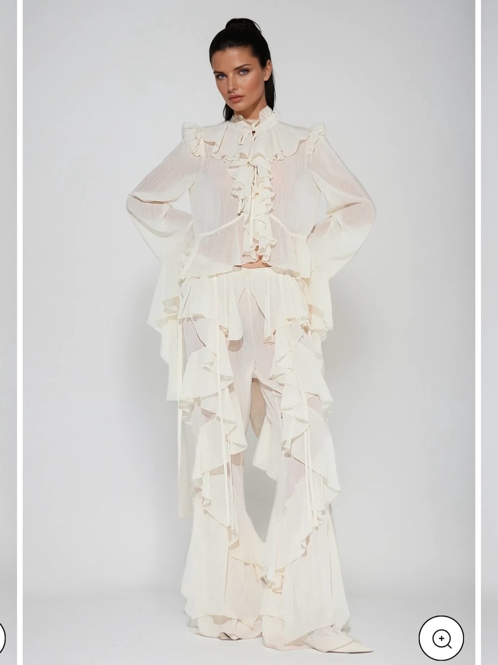 NWT Cirila Ruffle Pants Set